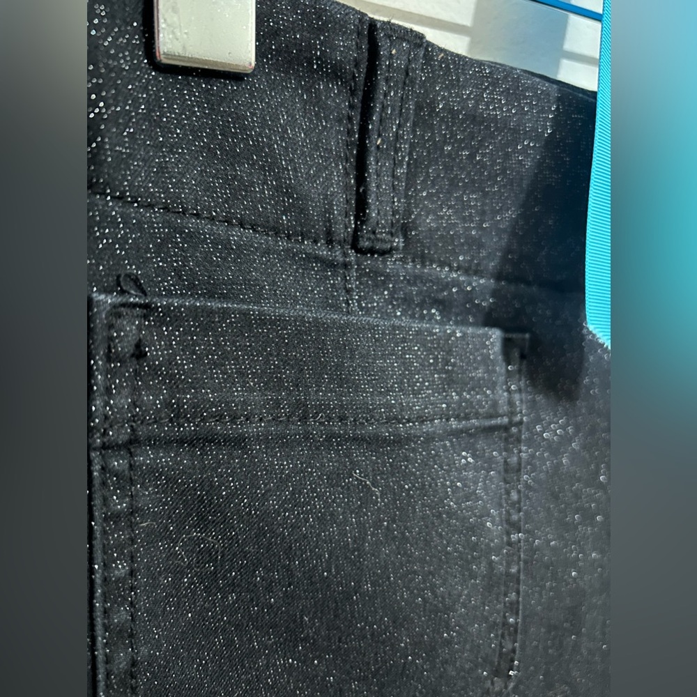 Anthropologie The Colette Cropped Wide Leg Jean: The Sparkle Denim Jeans NWT! - Picture 8 of 16